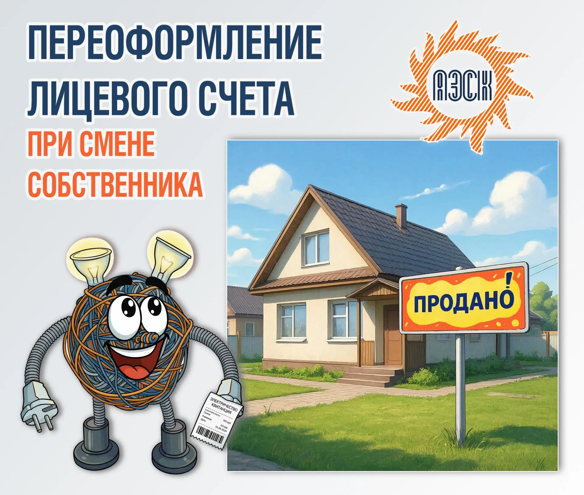 ❓Вопрос: В квитанции отражена информация о предыдущем собственнике жилья. Требуется ли мне переоформ