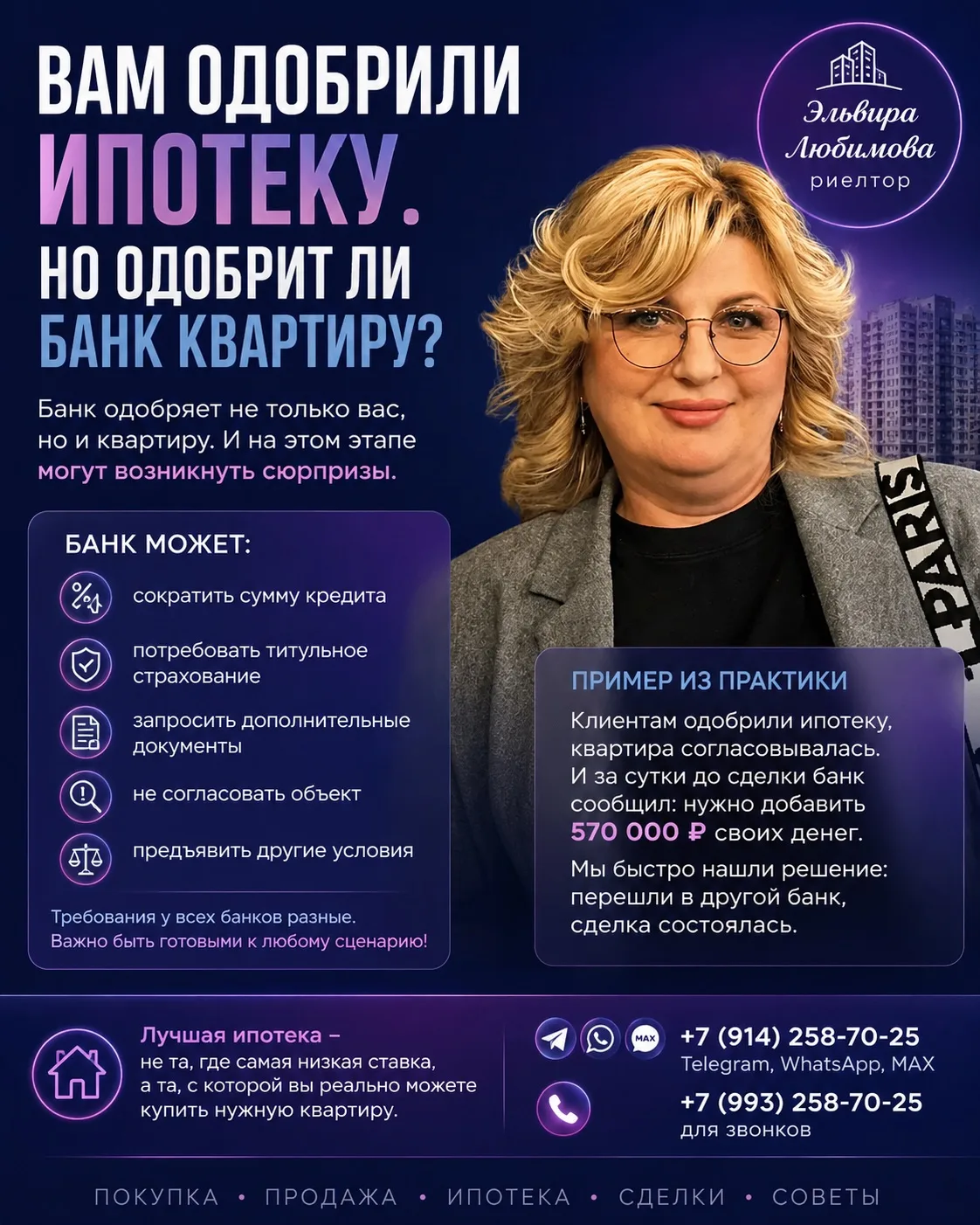 📌 Вам одобрили ипотеку. Но одобрит ли банк квартиру?