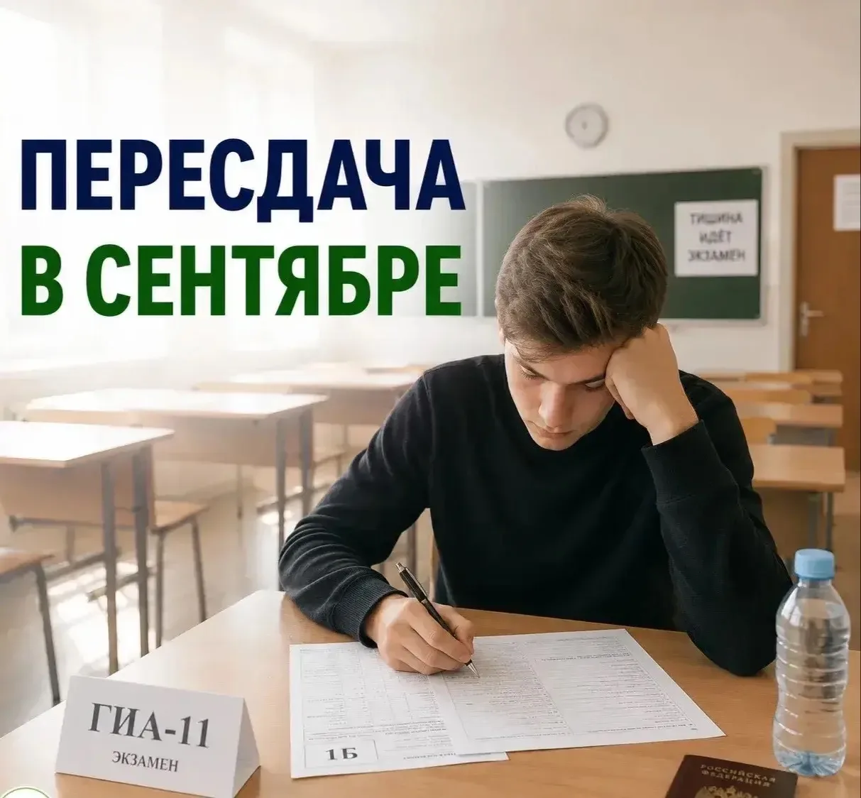 Как направить выпускника на пересдачу ГИА-11 в сентябре❓️