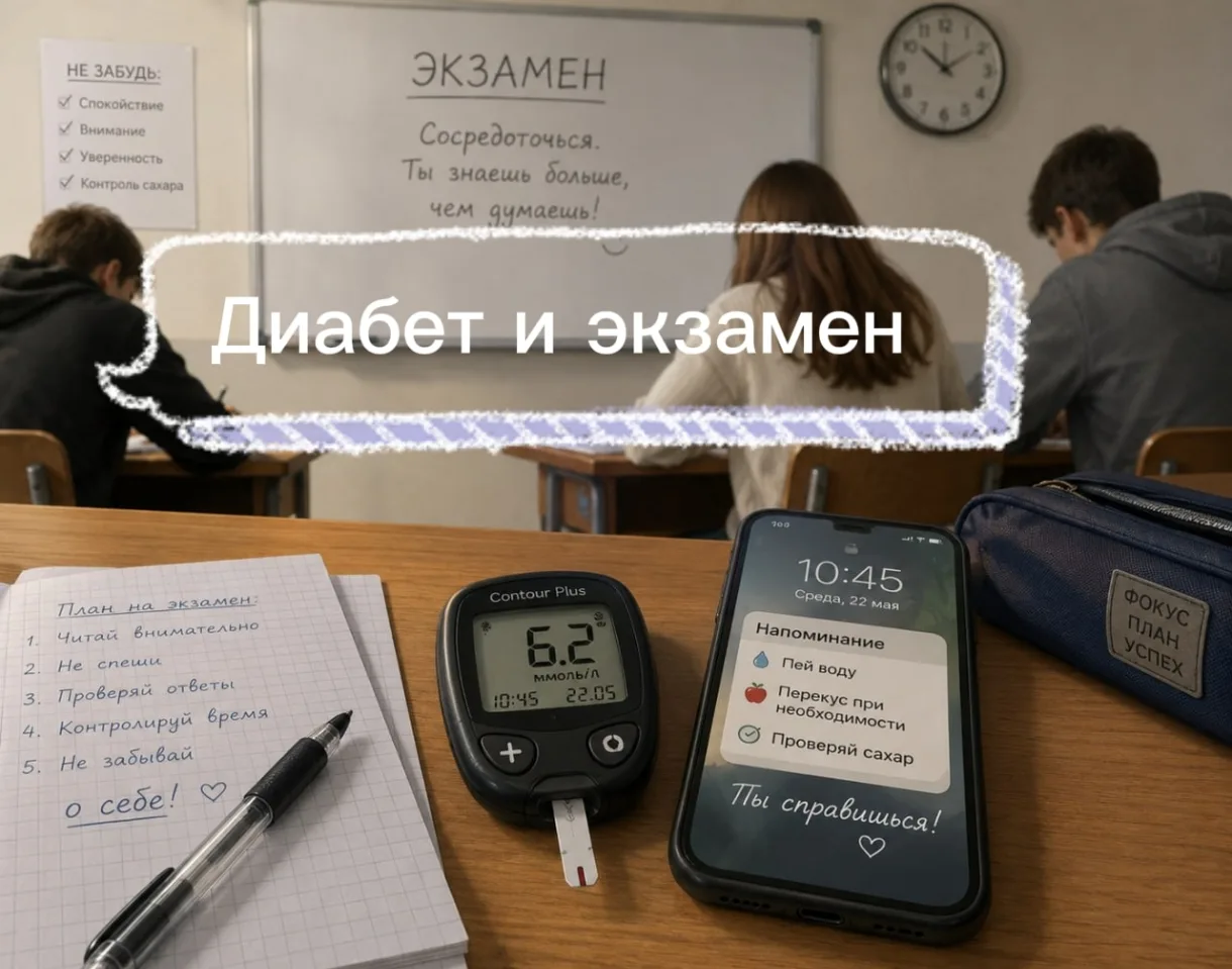 первый экзамен при диабете: как мы побороли систему и что из этого вышло

Расскажу, как у Вани вчера
