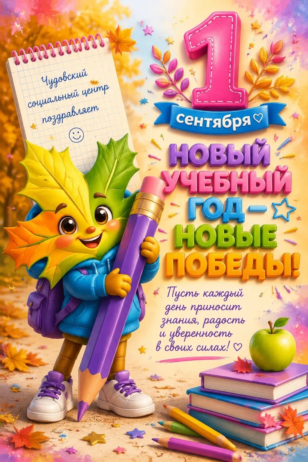 🎓 С Днём знаний! Самый яркий день осени пришёл ✨