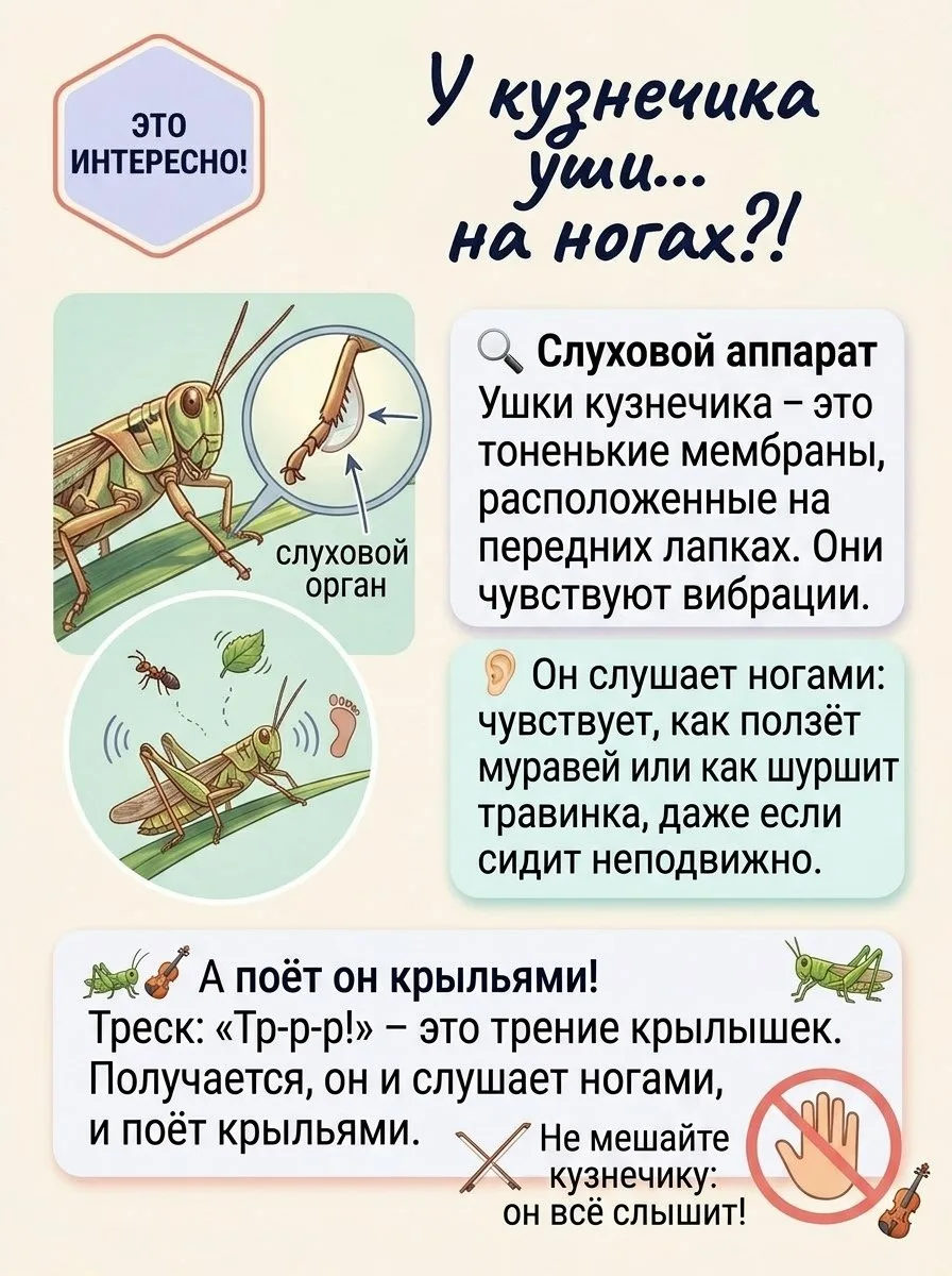 🔥 Рубрика «Это интересно!»: угадай, у кого уши… на ногах? 🔥