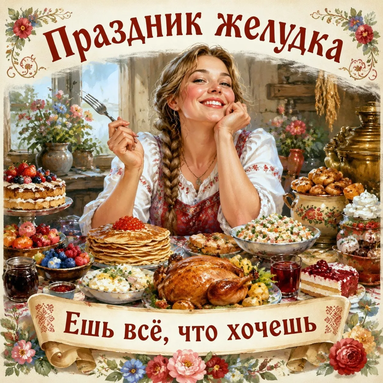 🍔🍰 11 мая — Праздник желудка - День «Ешь всё, что хочешь»  Сегодня тот самый день, когда можно немно