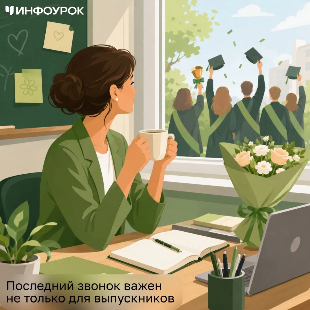 💚Для учителя это тоже особенный день. Класс, который когда-то забывал тетради, спорил ...