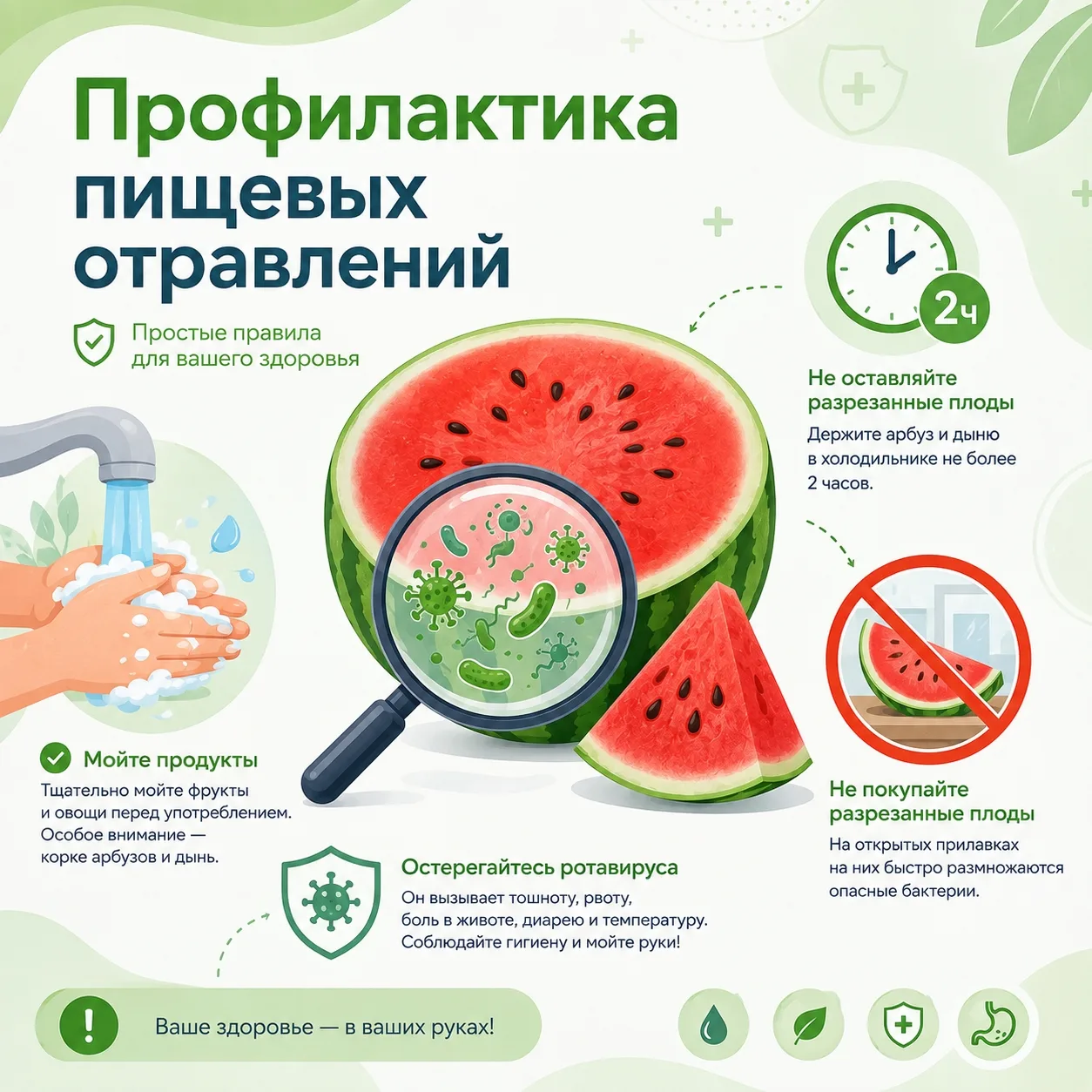 «Арбузный грипп» — опасности ранних овощей и фруктов