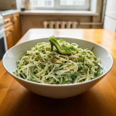 Салат «Весенний каблучок» — Лёгкость во всём! 👠🥒

Этот салатик словно песенка весны: свежие огурчи