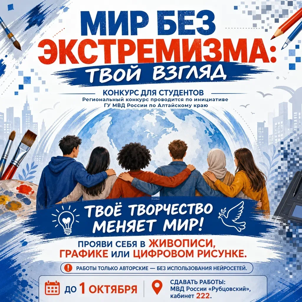 Конкурс «Мир без экстремизма: твой взгляд» 🎨