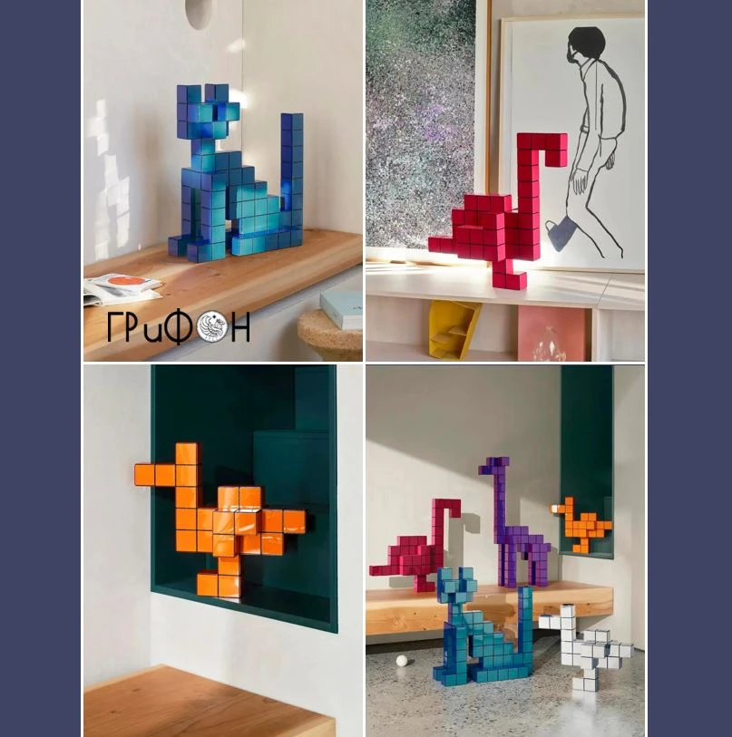 Vitra переиздает Panton Cubes — модульные наборы, вдохновленные игрушками 1970-х. Из кв...