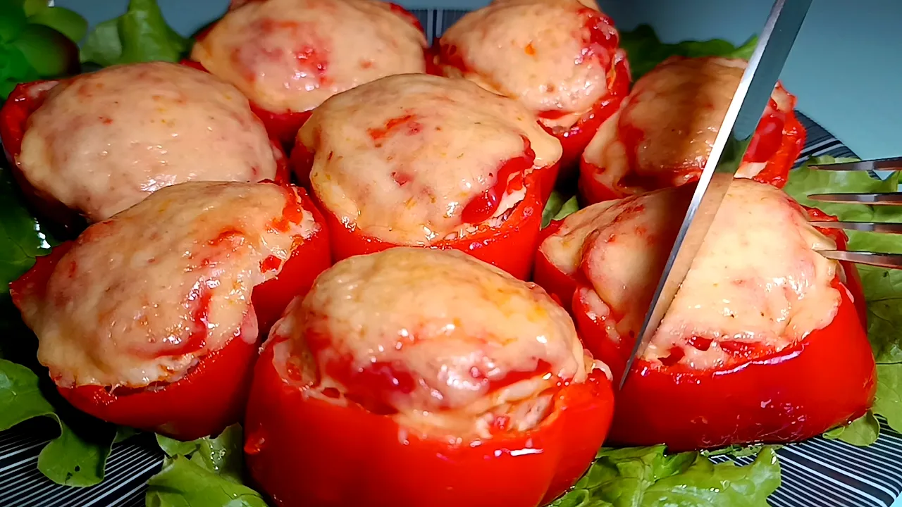 🌶 Фаршированные кольца болгарского перца. Рецепт фаршированных перцев
Фаршированные кольца болгарск