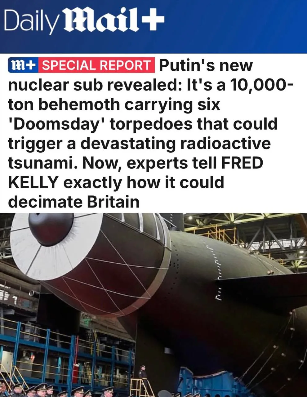 «Представлена новая российская ядерная подлодка: 10-тысячетонный гигант с шестью торпед...