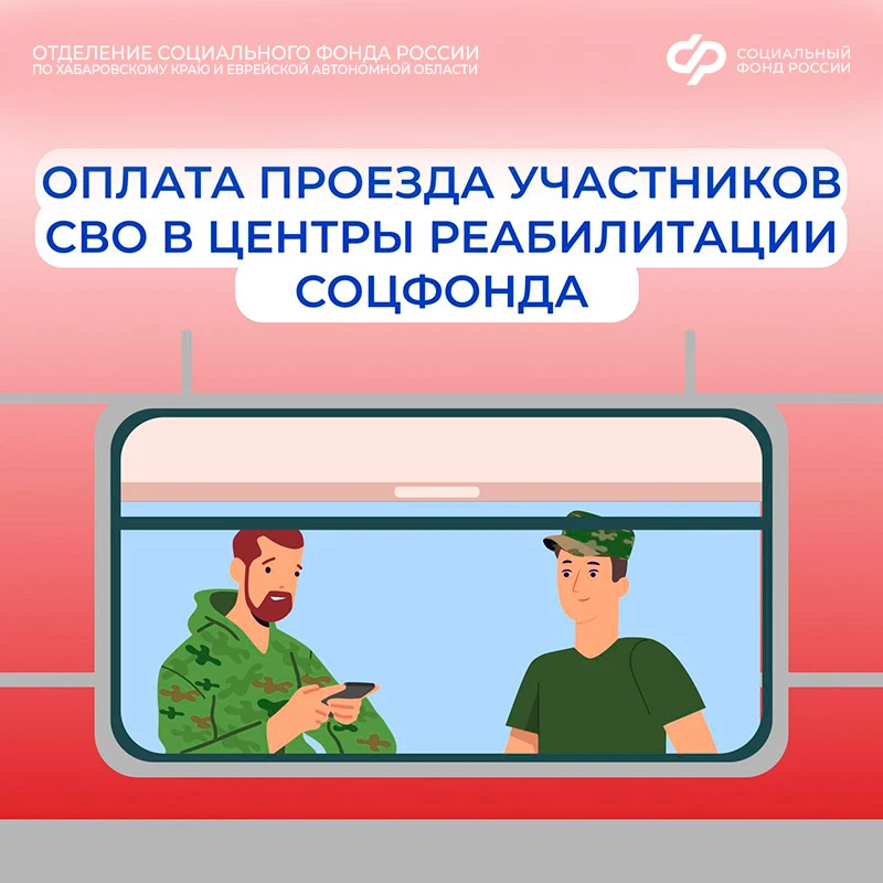 Проезд к месту лечения в центры реабилитации Соцфонда для участников СВО   ✈️ С 2026 года участники 