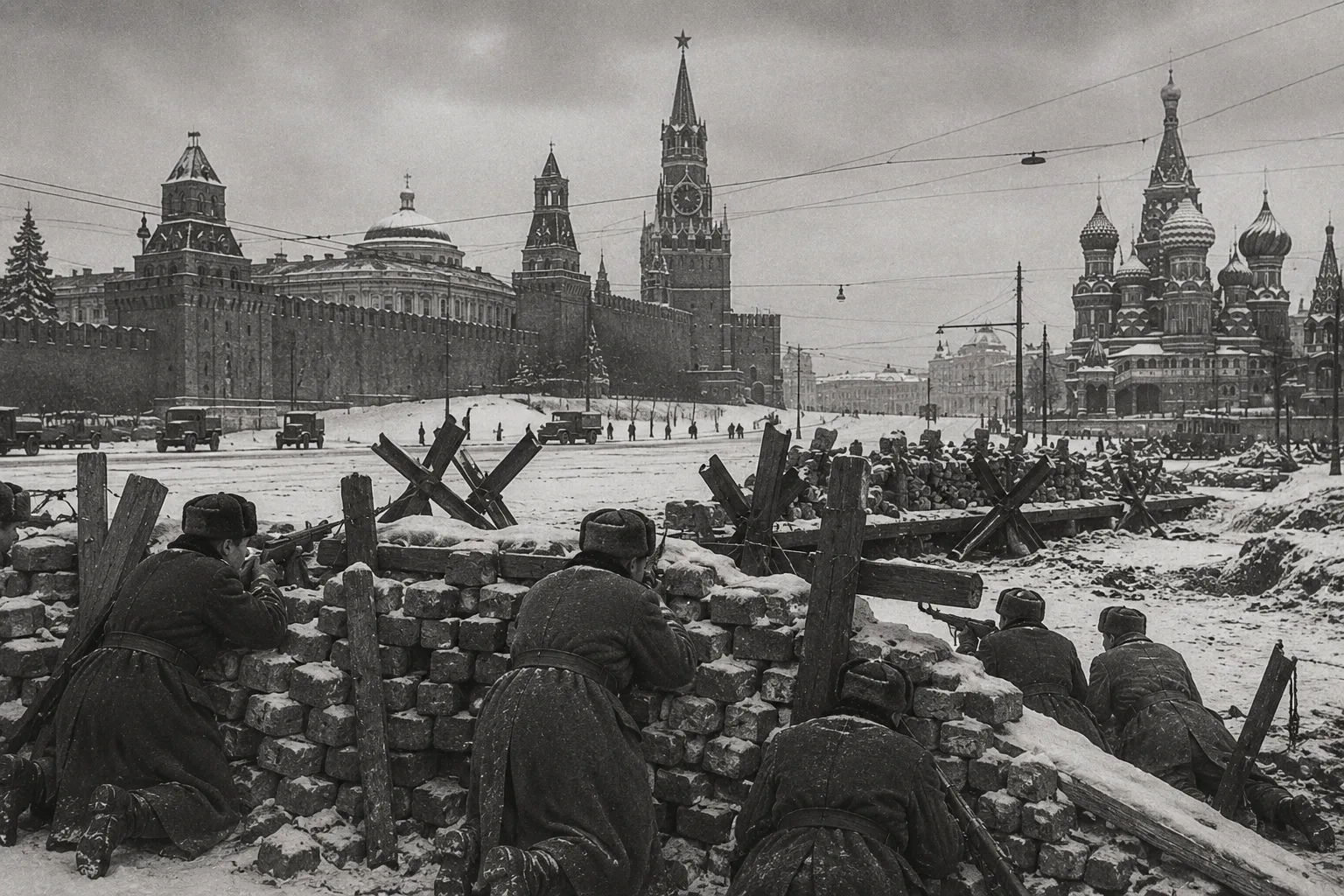 ⚔️ Последний бой у стен Кремля

В ноябре 1941 года немецкие войска подошли к Москве настолько близко