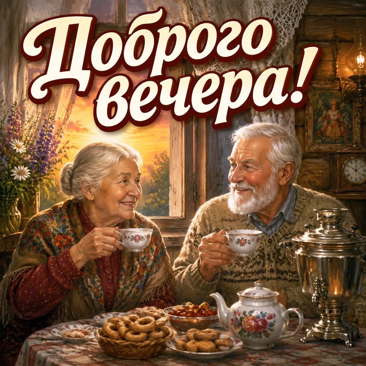 ✨ Доброго вечера!  Пусть этот вечер будет спокойным, тёплым и наполненным приятными моментами 🌙 Жела