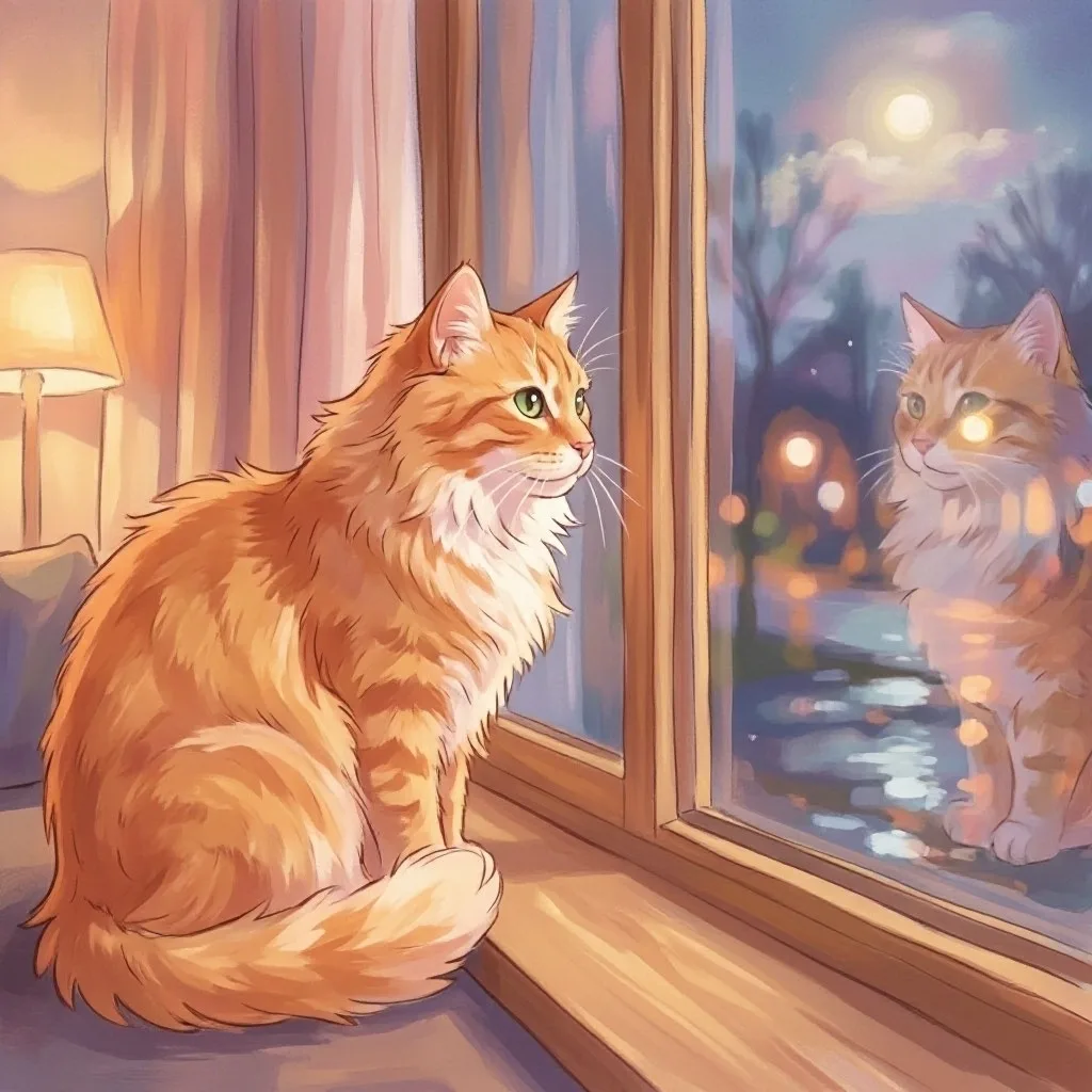 Гляжу в окно — какая прелесть! 🌅 Леность — верный товарищ кота! 🐱