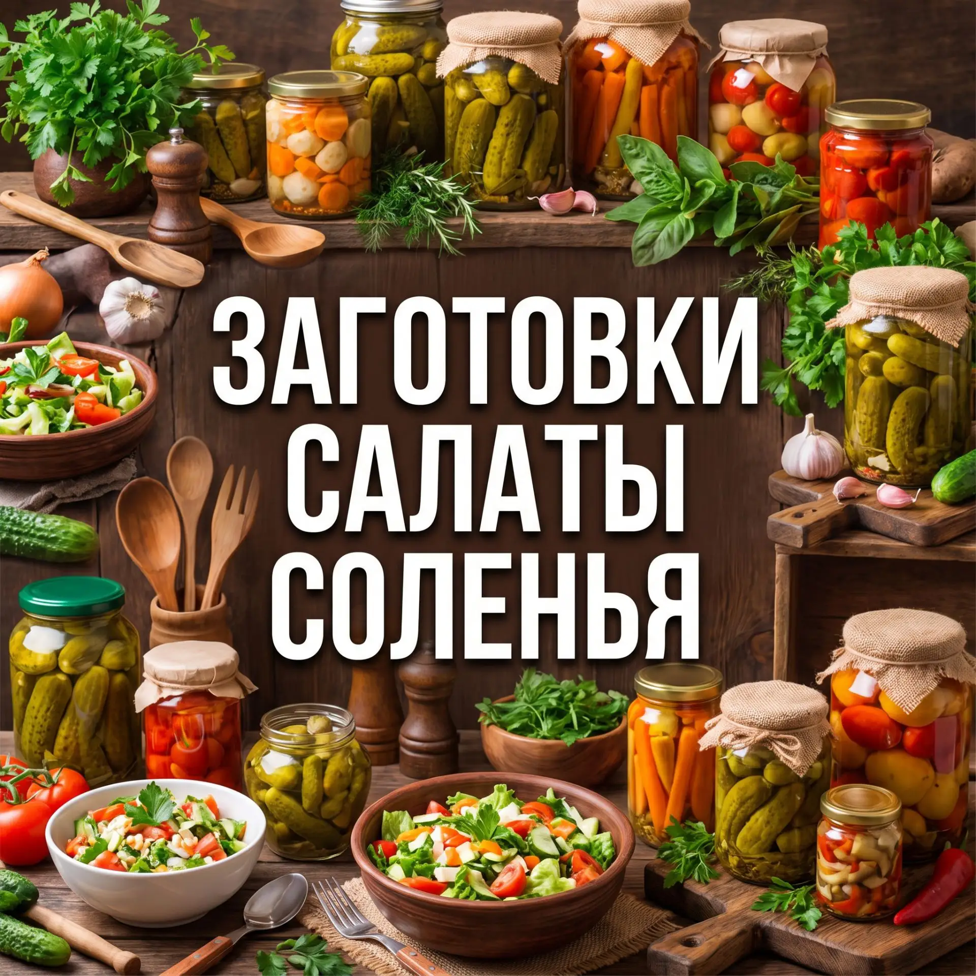 Соленья, заготовки, свежие салаты — всё в одном канале и с большим вкусом. Простые реце...