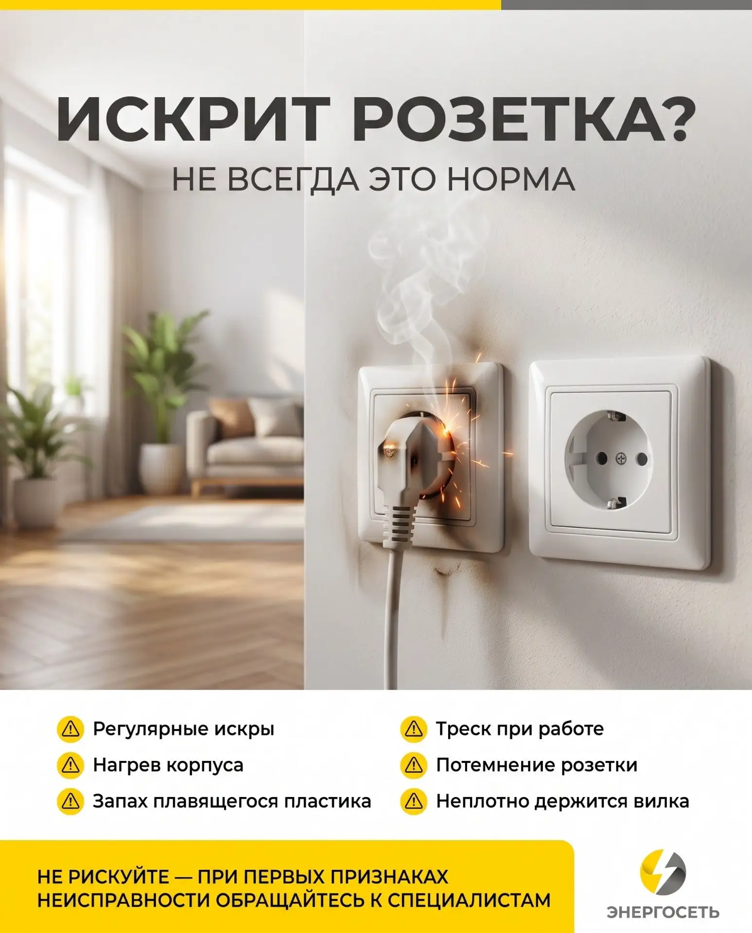 ⚡ Искрит розетка - это нормально или уже опасно?