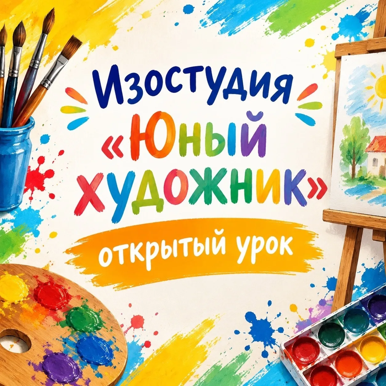 Приглашаем на открытый урок изостудии «Юный художник» 🧑‍🎨