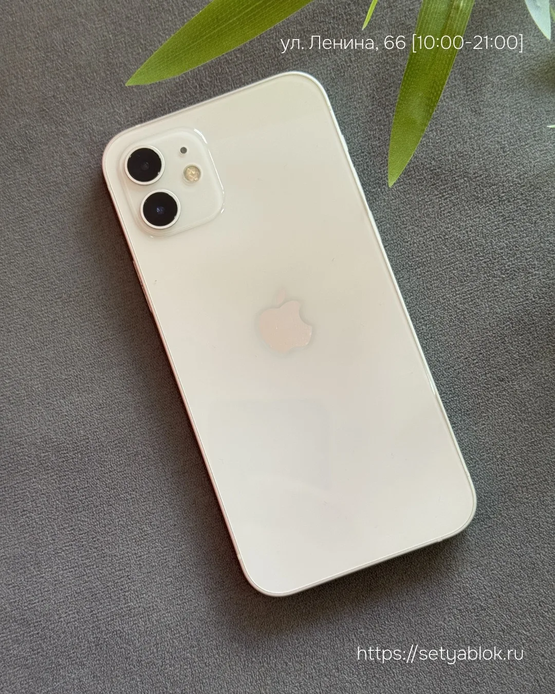 🤍(б/у) iPhone 12 128Gb White (SIM+eSIM)