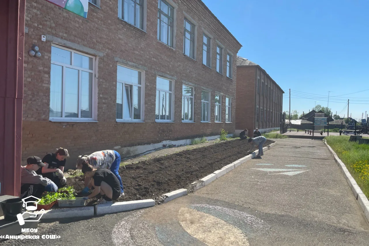 Лето в самом разгаре, а на нашем пришкольном участке кипит работа! 🌞

Совсем недавно наши ребята вм