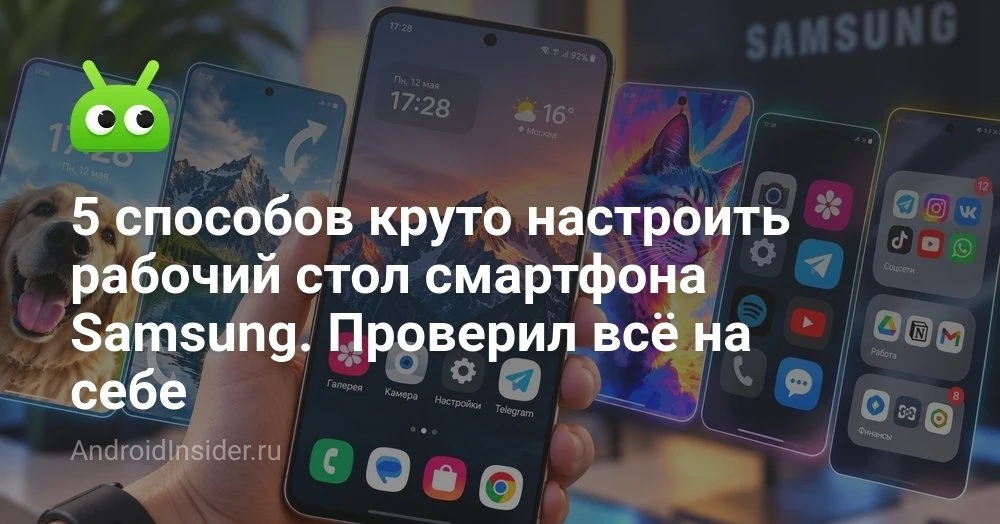 Как настроить главный экран Samsung Galaxy с помощью One UI 9 и Good Lock