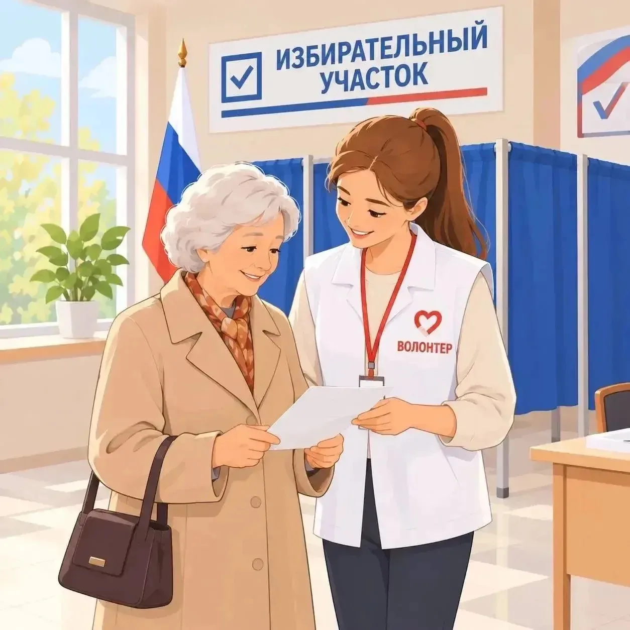 На портале «Госуслуги» работает сервис «Волонтеры на избирательном участке», запущенный...
