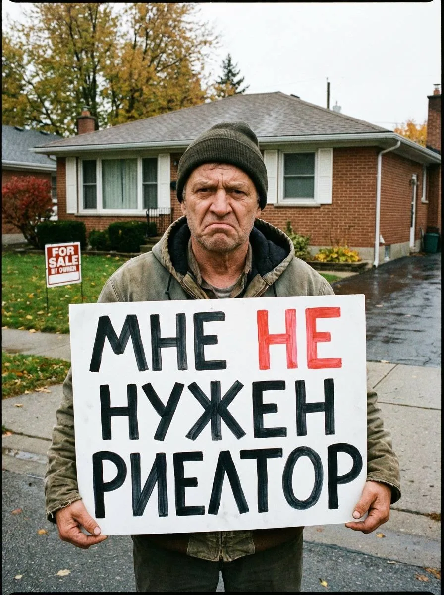 Когда я с покупателем приобретаю недвижимость, которую продает собственник, я всегда спрашиваю: 
- «