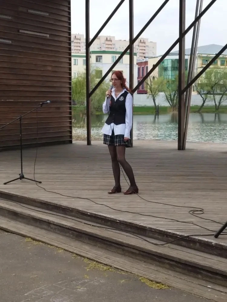 НАШИ #ДеньПобеды #ЧтенияПобеды #ГордостьШколы  Сегодня в городском парке «Фабричный пруд» обучающиес