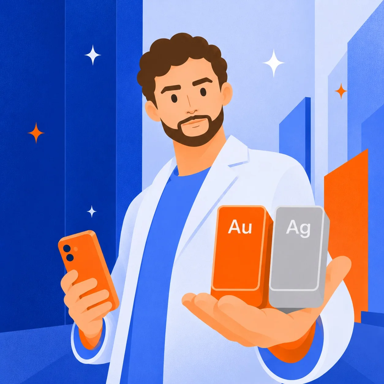 🤔 Чего в вашем смартфоне больше: золота или серебра?