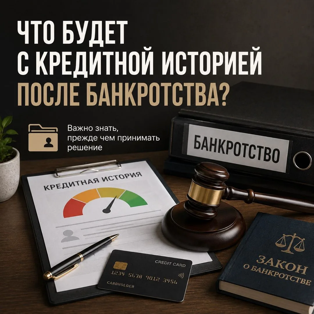 ЧТО БУДЕТ С КРЕДИТНОЙ ИСТОРИЕЙ ПОСЛЕ БАНКРОТСТВА? 💳