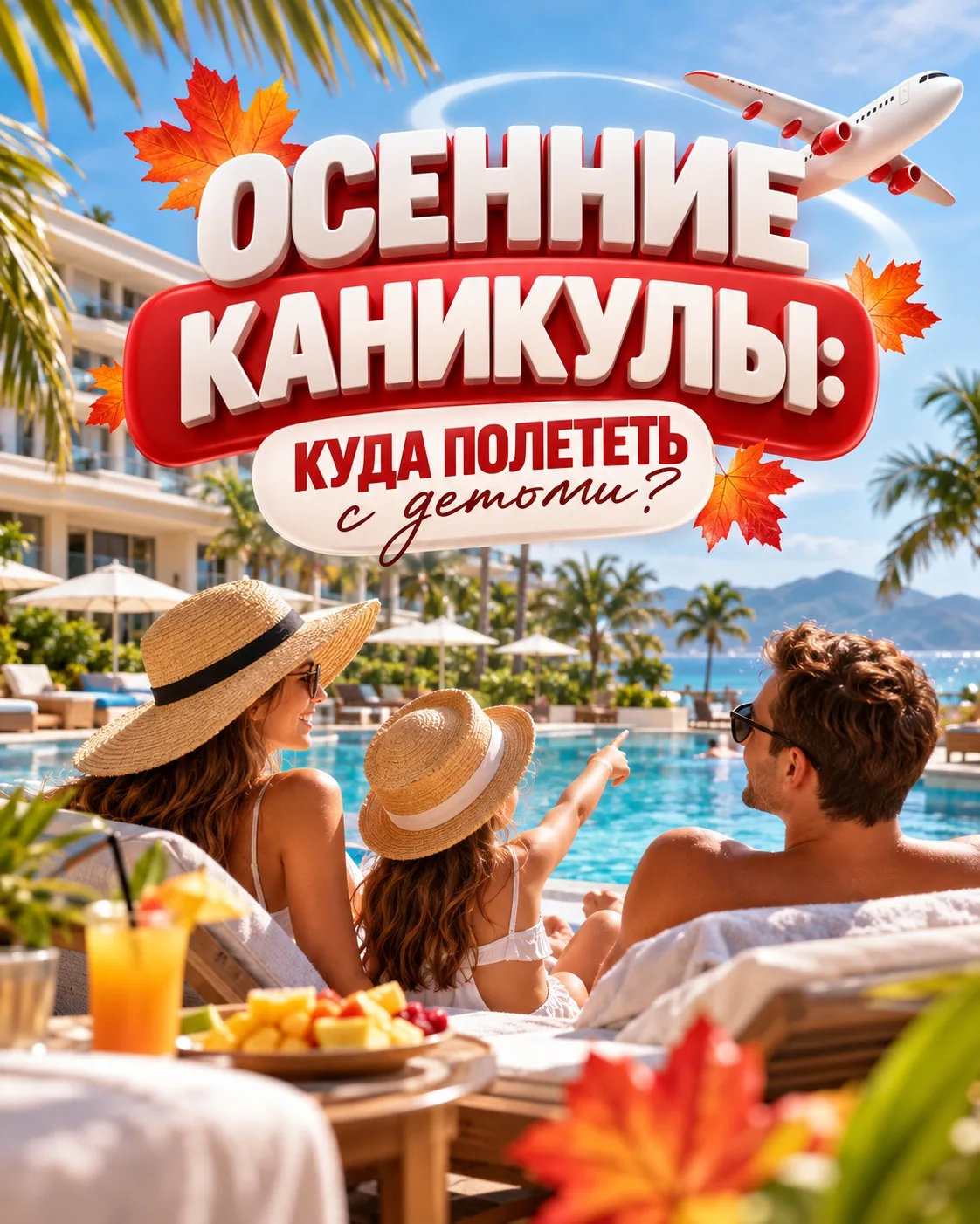🍂 ОСЕННИЕ КАНИКУЛЫ: КУДА ПОЛЕТЕТЬ С ДЕТЬМИ?