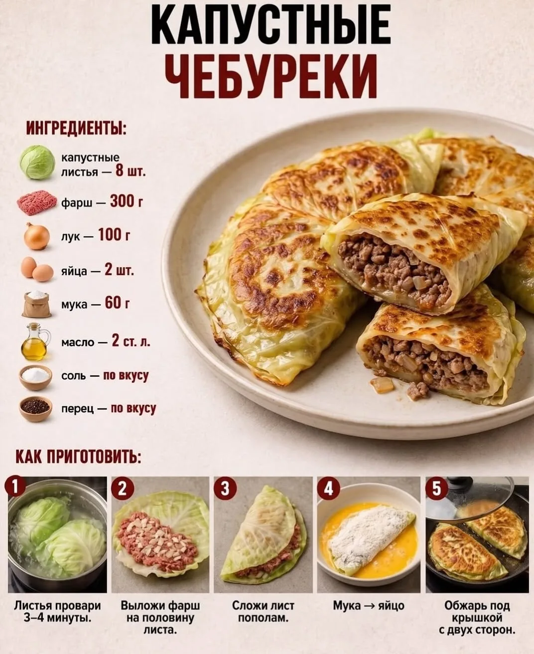 Капустные чебуреки