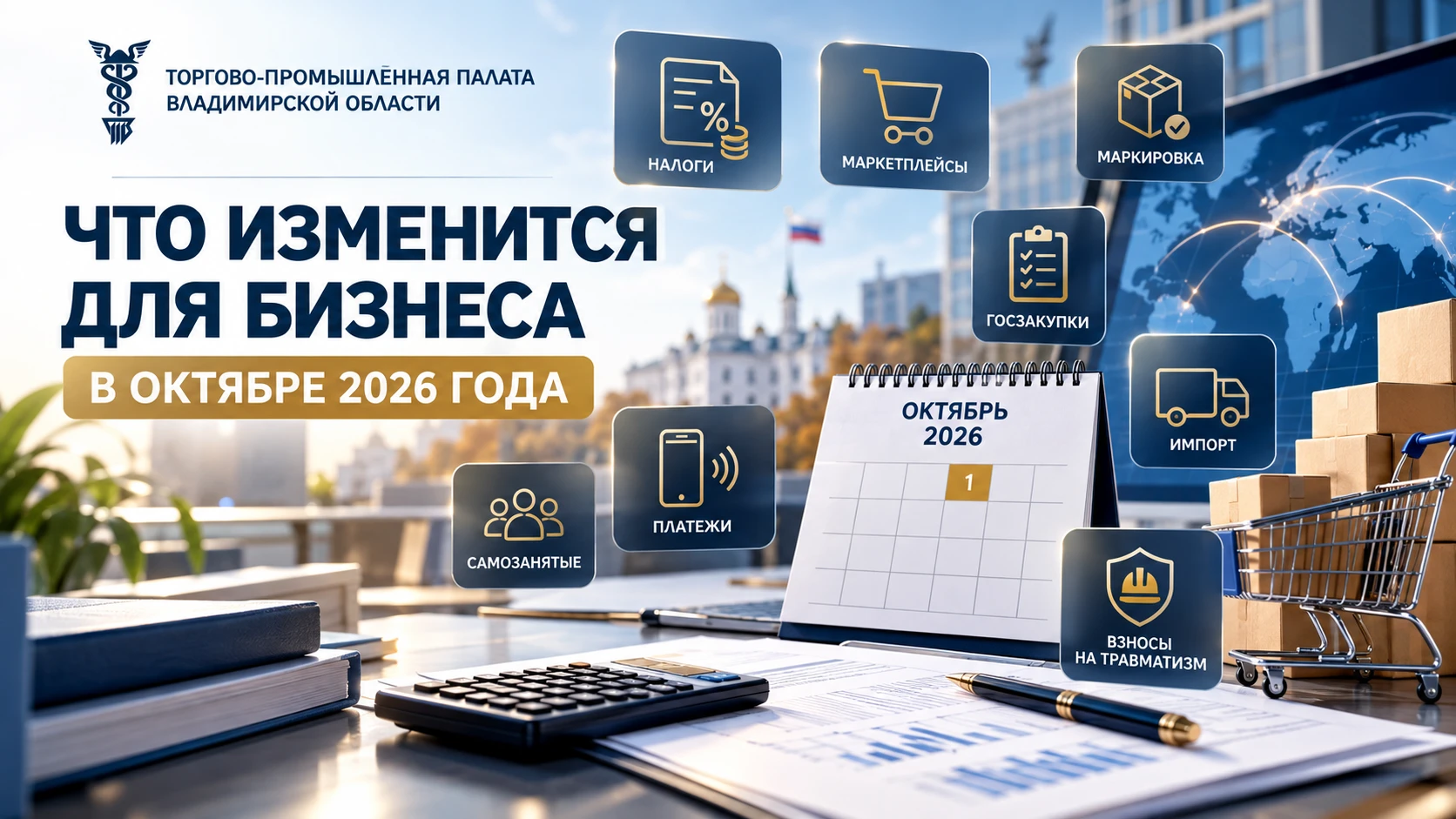 ТПП Владимирской области информирует об изменениях для бизнеса в октябре