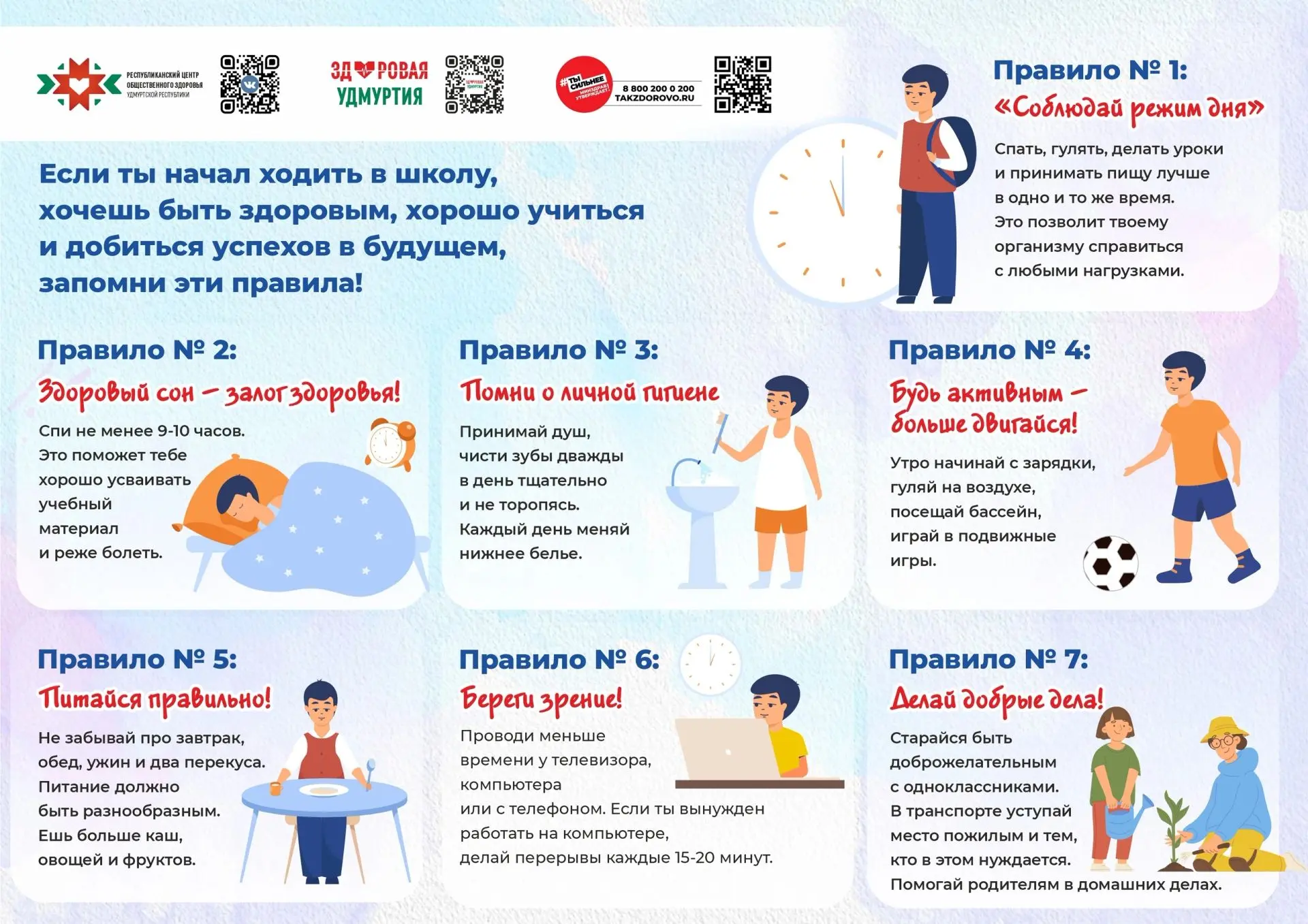 ПРАВИЛА ЗОЖ ДЛЯ МЛАДШИХ ШКОЛЬНИКОВ