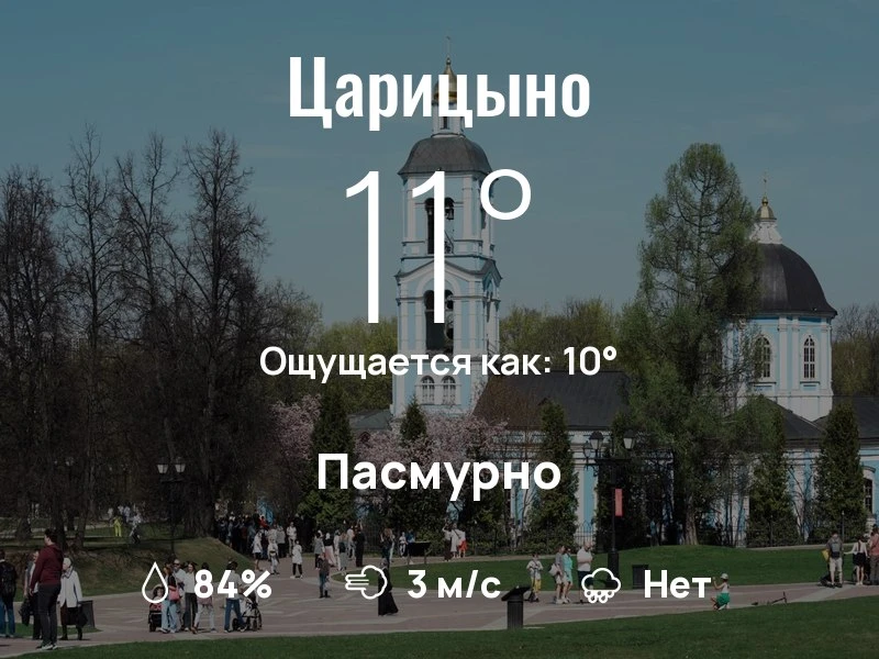 Что с погодой в Царицыно?