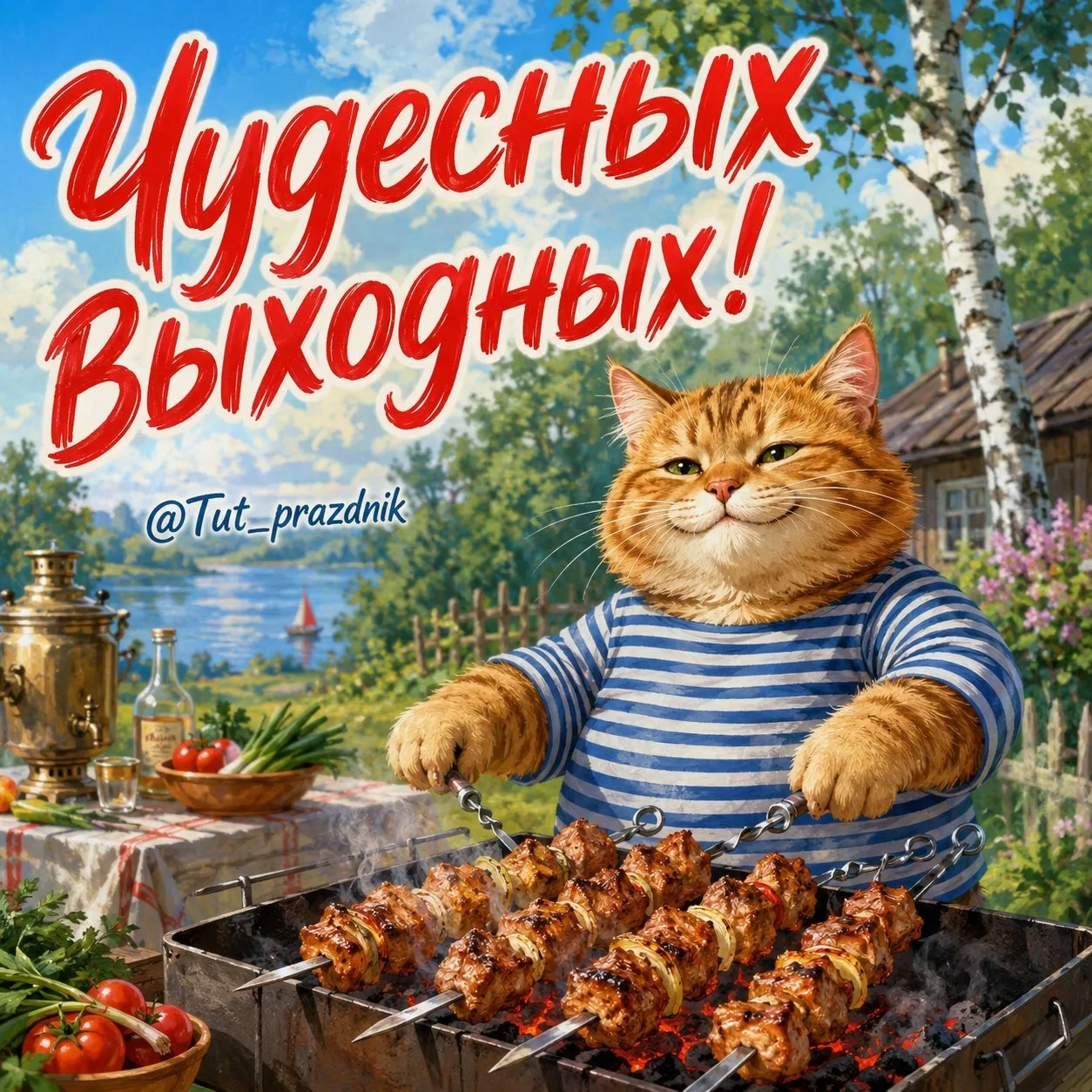 Чудесных выходных!  😎

Красивые открытки ❤️