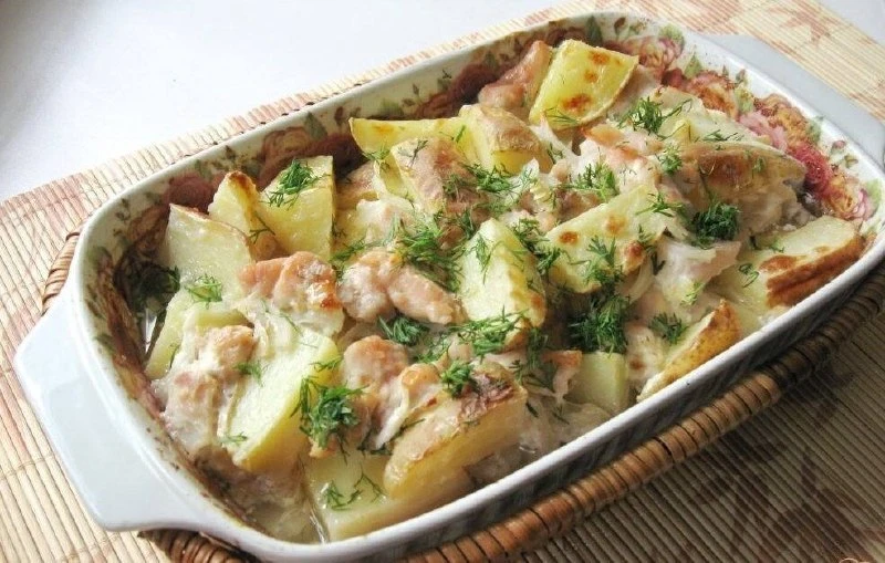 Куриное филе с картошкой