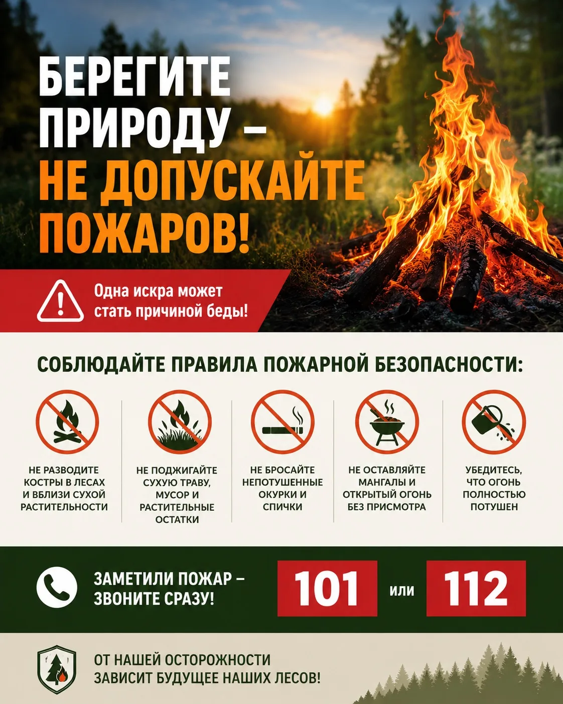 🔥 Огонь не прощает беспечности