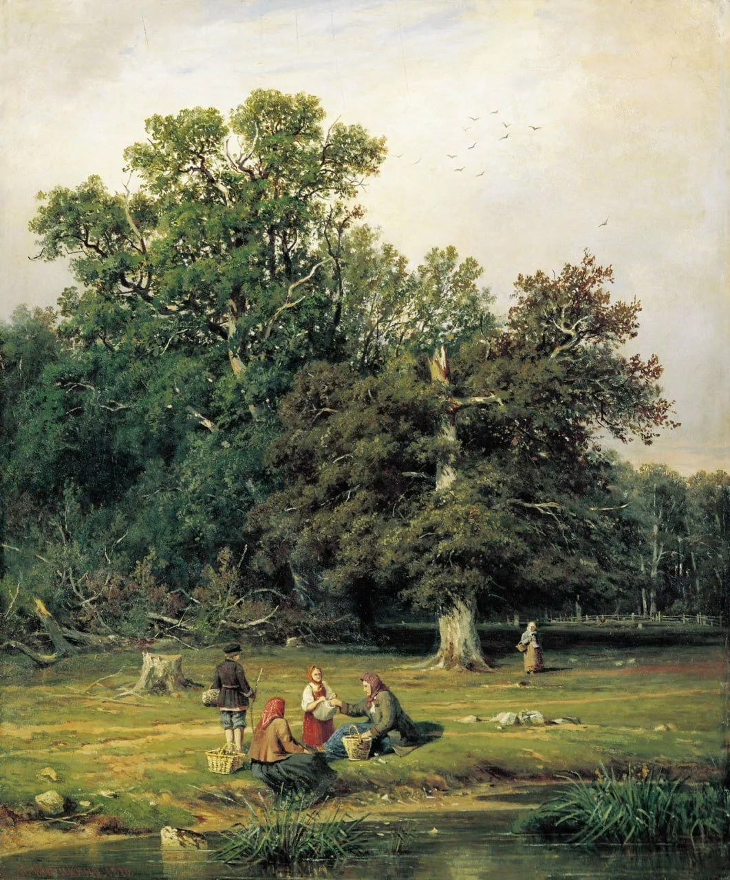 «За грибами», 1870.