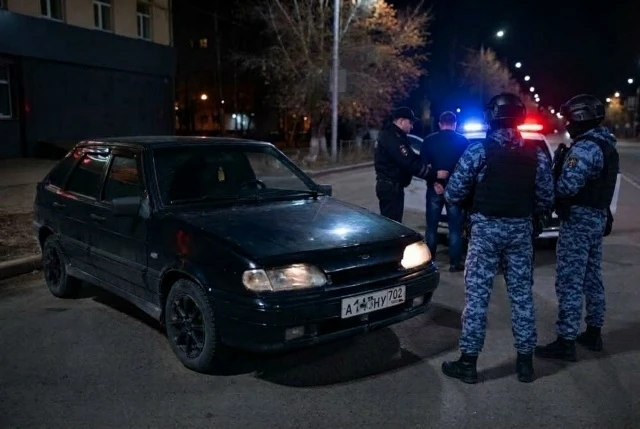 В Ишимбае росгвардейцы патрулировали улицы и заметили у ночного клуба компанию из четыр...
