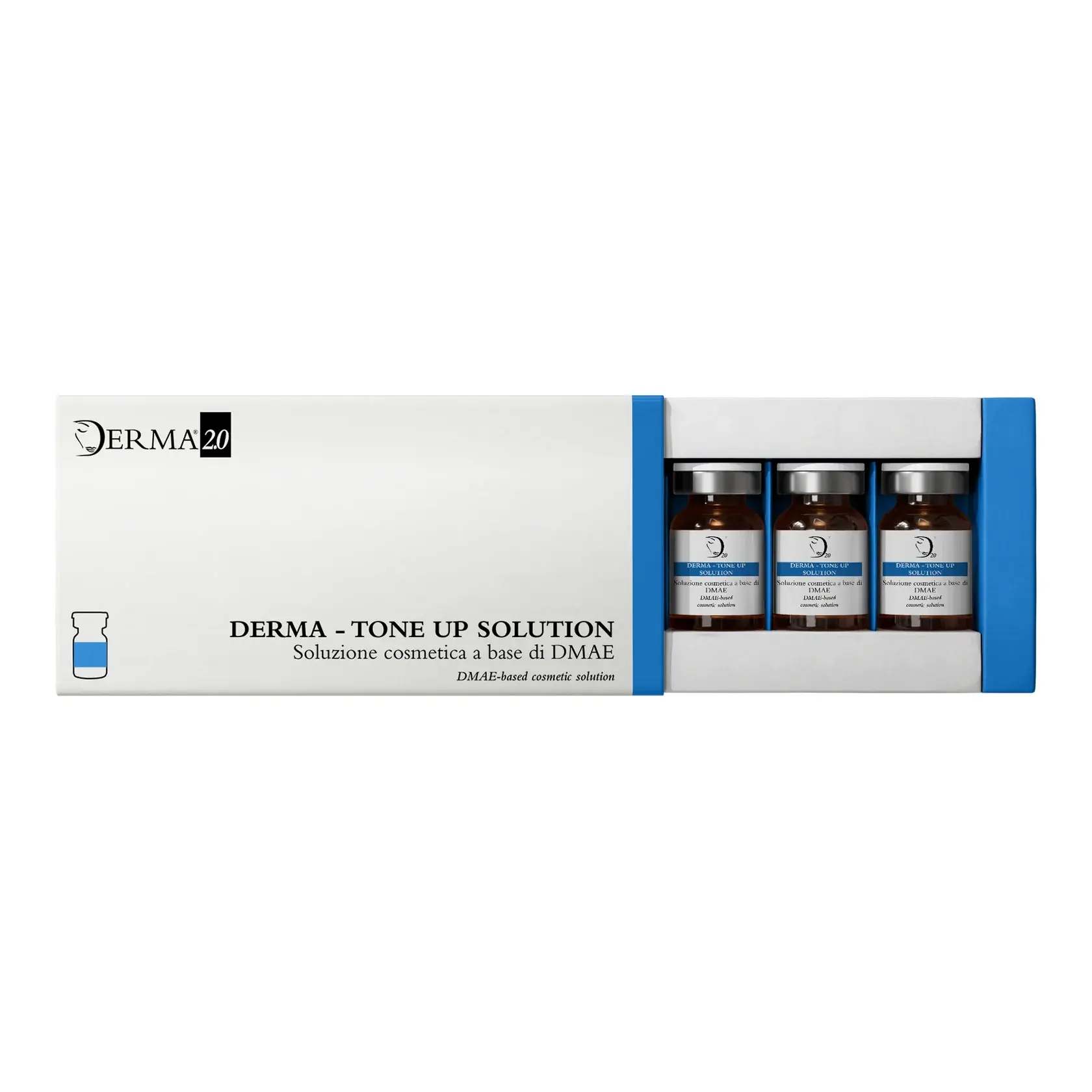 Derma-tone up solution 10 мл. DMAE (диметиламиноэтанол) укрепляет связи между коллагеновыми и эласти