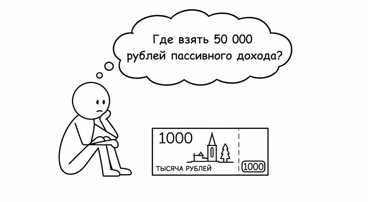 Где взять 50 000 ₽ пассивного дохода в месяц?
