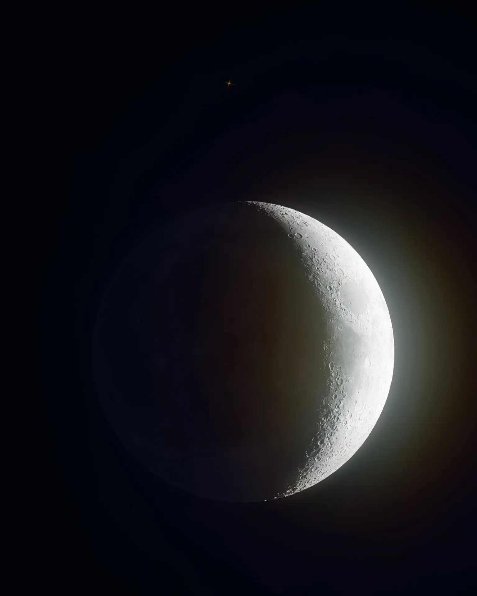 Встреча Марса и Луны 😍🌒