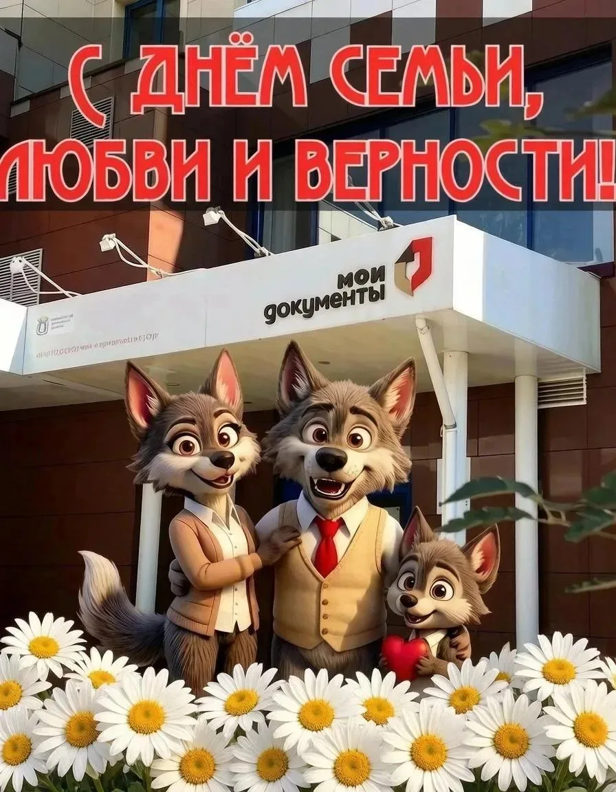С Днем семьи, любви и верности! ❤️🕊️