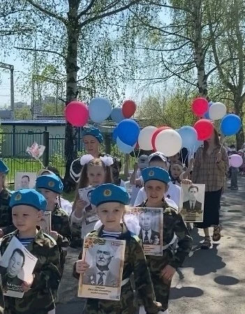 В преддверии Дня Победы детский сад №122 г.Чебоксары присоединился к акции "Бессмертный...