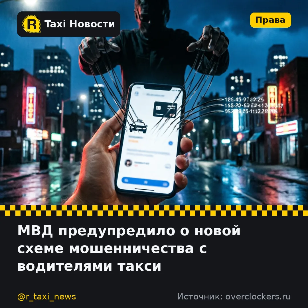 МВД России предупредило водителей такси о новой схеме мошенничества при оплате заказа к...