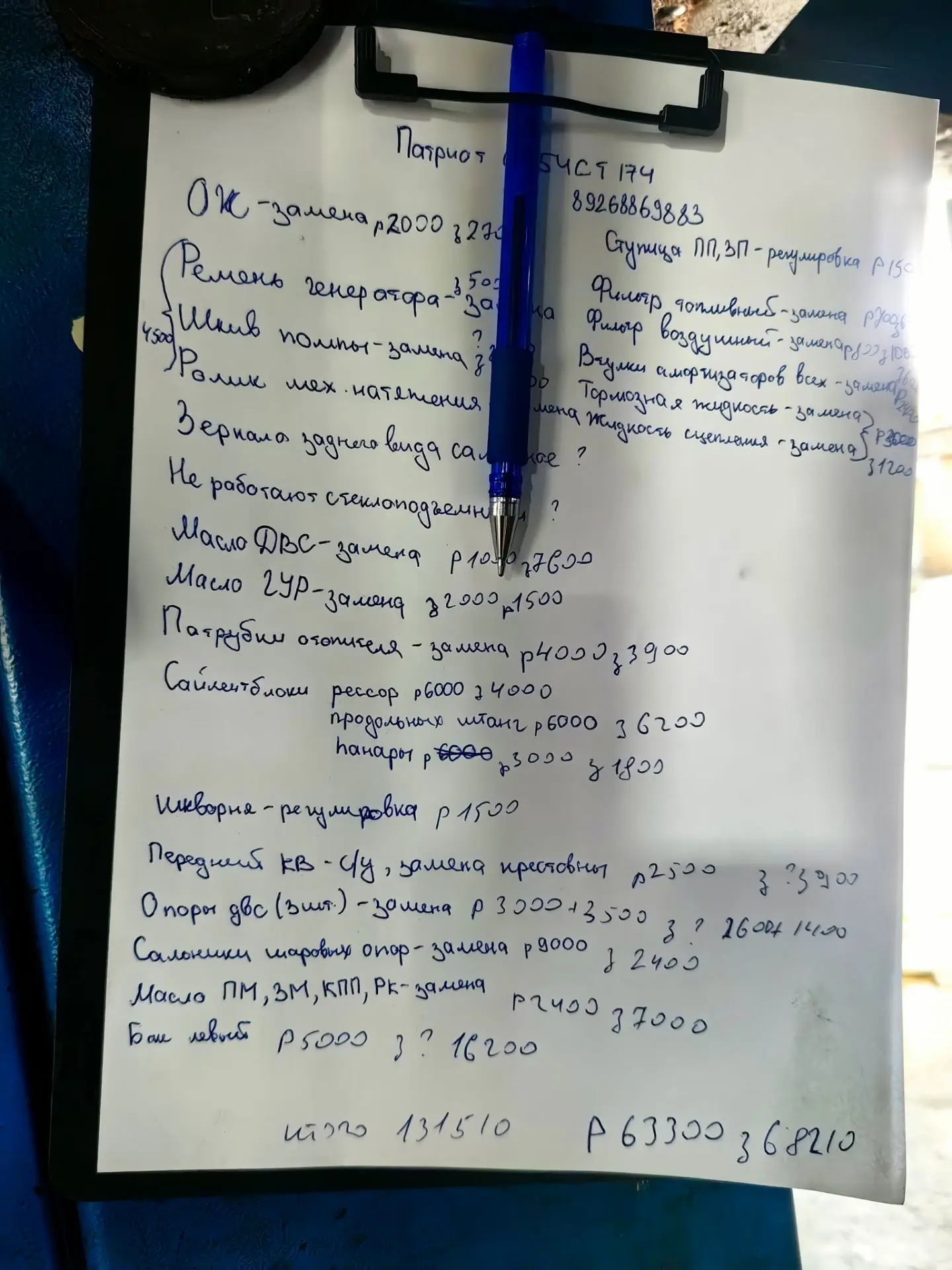 Короче, с экспериментами с тачкой которая два года стояла и теперь её надо просто реанимировать и ез