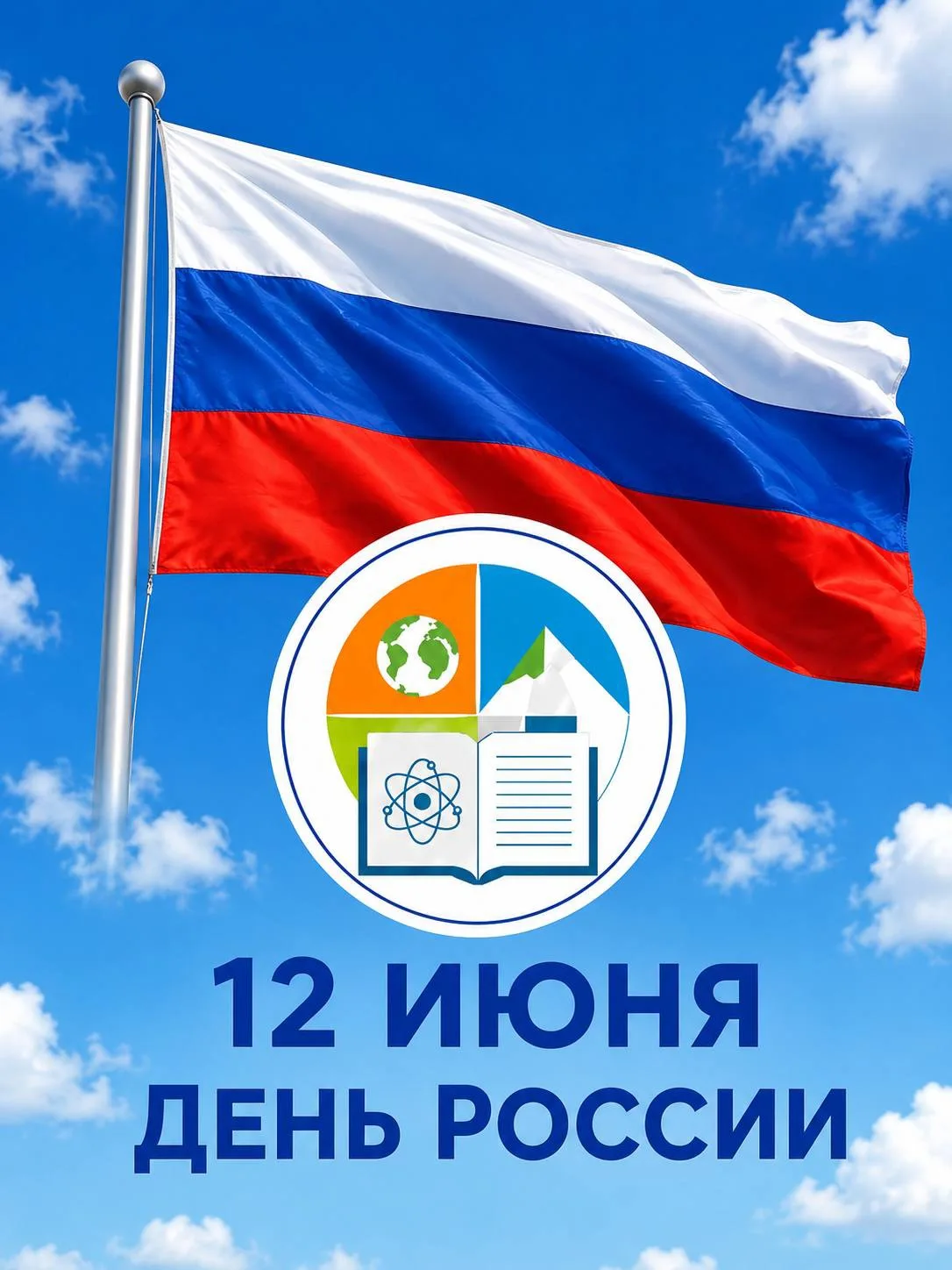 🇷🇺 С Днём России! 🇷🇺
 12 июня наша страна отмечает один из главных государственных 
праздников -