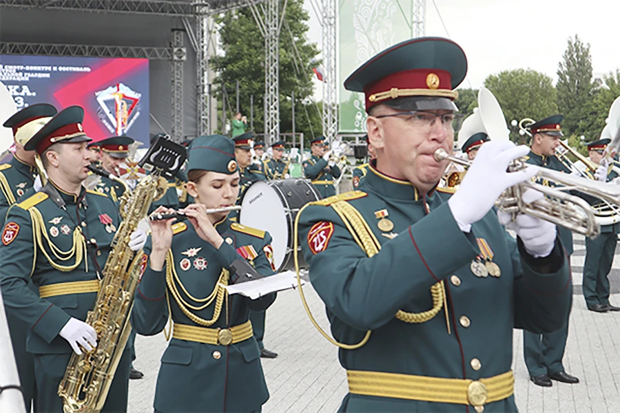Всероссийский фестиваль военных оркестров Росгвардии завершился на Кавминводах