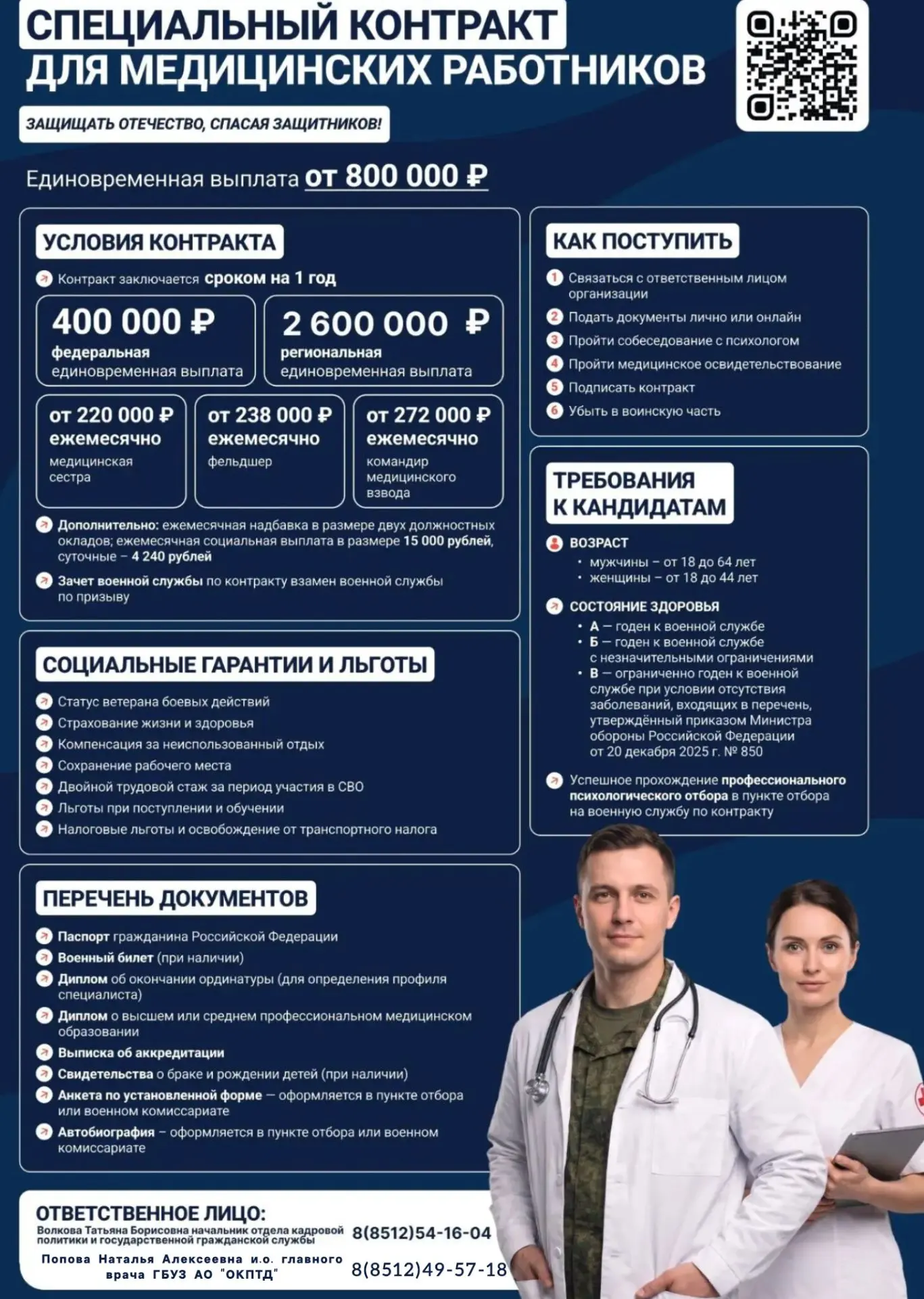Специальный контракт для медицинских работников в 2026 году: