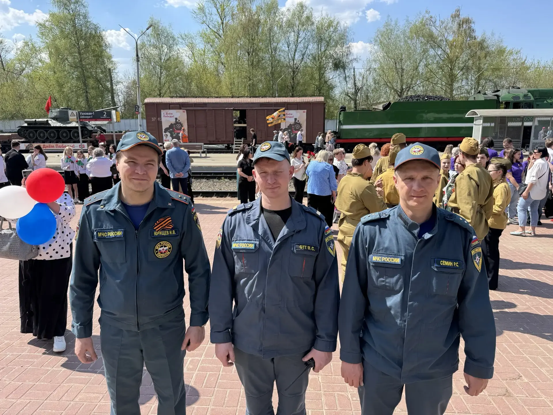 «Так возвращались на Родину победители»: спасатели почтили память героев на Московском вокзале  6 ма
